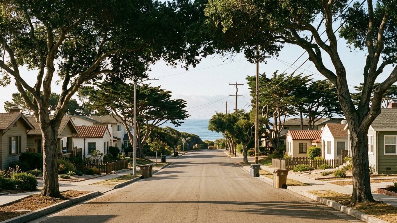 Residential streets and tree canopy in the South Bay & Southwest LA area